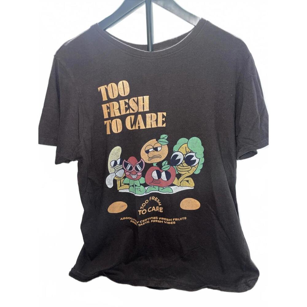 Chemistry MENS T Shirt SIZE XLARGE BROWN FUNNY VEGGIES